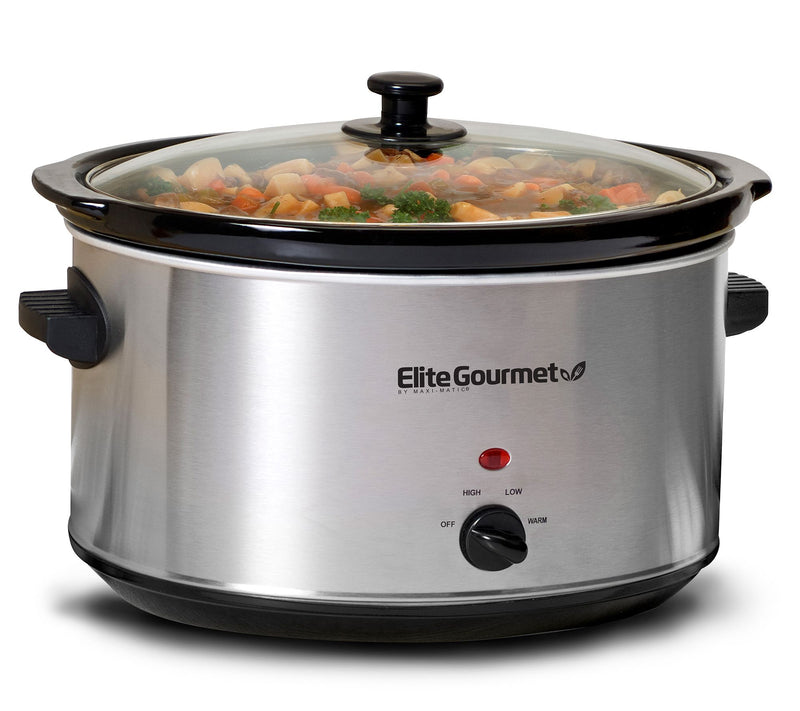 Elite Platinum 8.5-qt Stainless Steel Slow Cooker — View 3