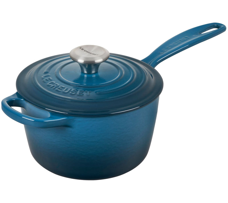Le Creuset Signature 1.75-qt Iron Handle Saucep  an — View 36