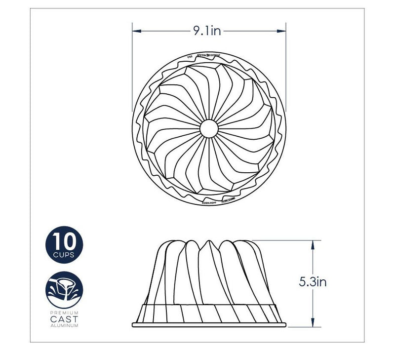 Nordic Ware Kugelhopf Bundt Pan — View 3