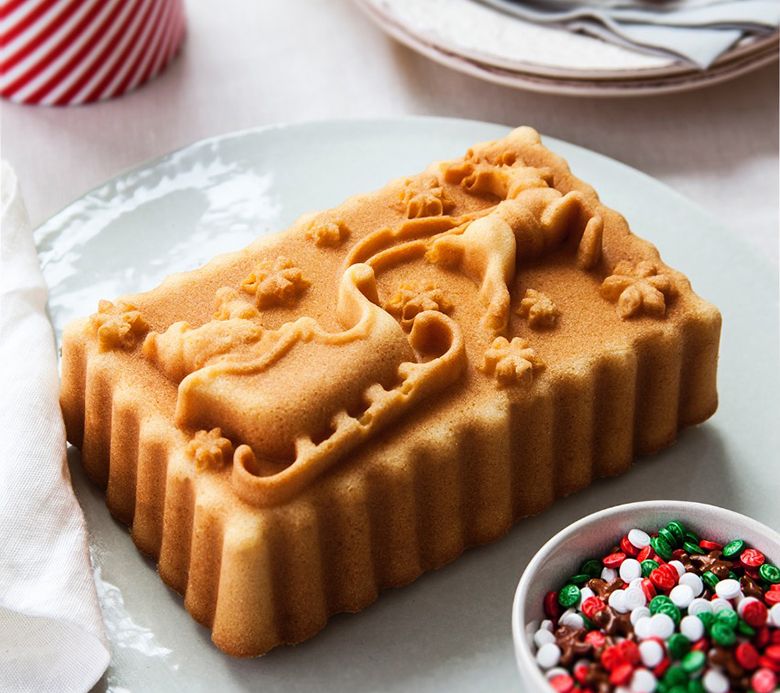 Nordic Ware Santa's Sleigh Loaf Pan — View 4