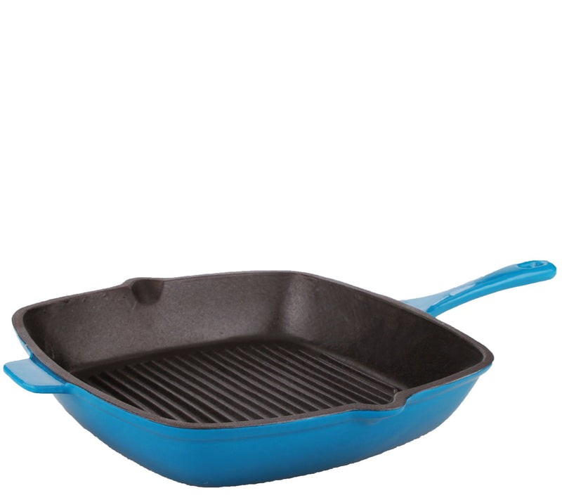 BergHOFF 11" Neo Cast-Iron Grill Pan - Blue — Main view