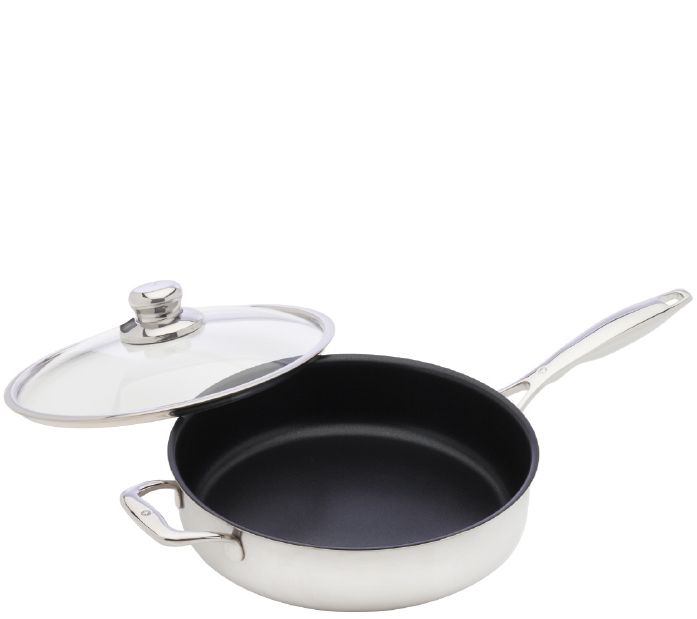 Swiss Diamond Nonstick Clad 4.2-qt Saute Pan w/Lid — Main view