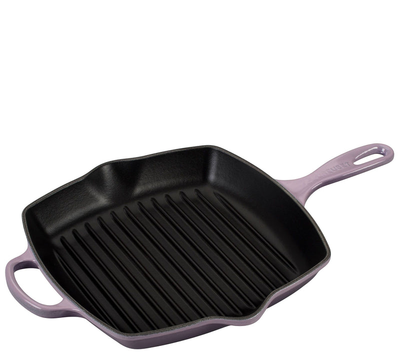 Le Creuset 10.25" Signature Square Skillet Grill — View 19