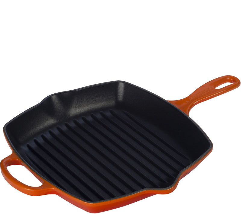Le Creuset 10.25" Signature Square Skillet Grill — View 5