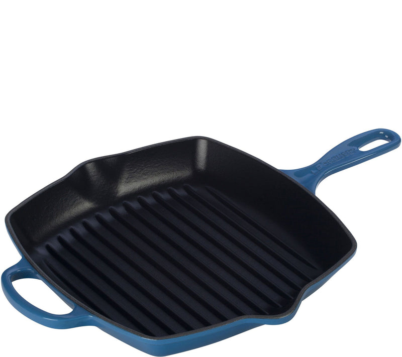 Le Creuset 10.25" Signature Square Skillet Grill — View 11