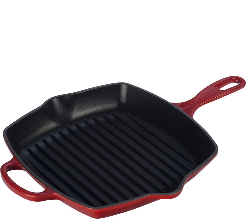 Le Creuset 10.25" Signature Square Skillet Grill — View 3