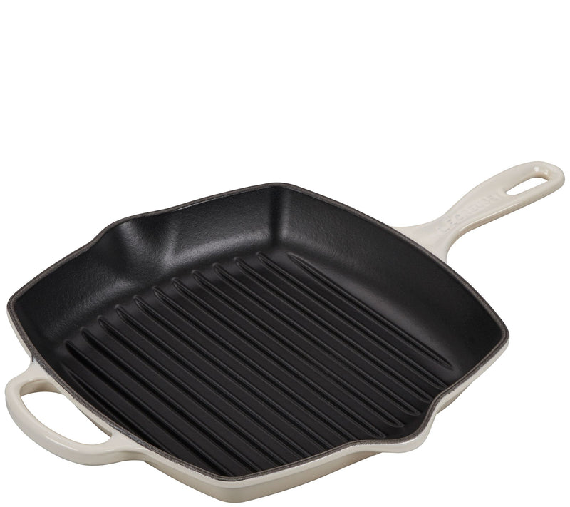 Le Creuset 10.25" Signature Square Skillet Grill — View 15