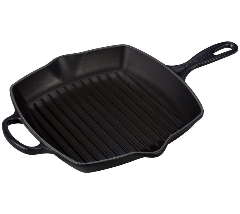 Le Creuset 10.25" Signature Square Skillet Grill — View 23