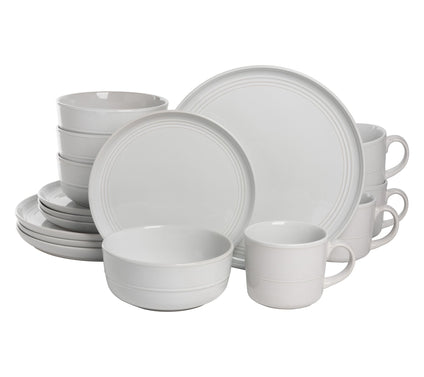 10 Strawberry Street Double Line 16 Piece Dinne rware Set