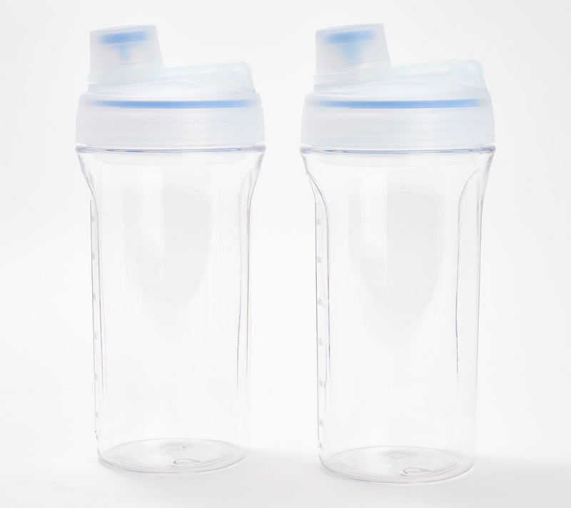 LocknLock Set of 2 Tritan Shaker Bottles w/ Locking Lids — View 5