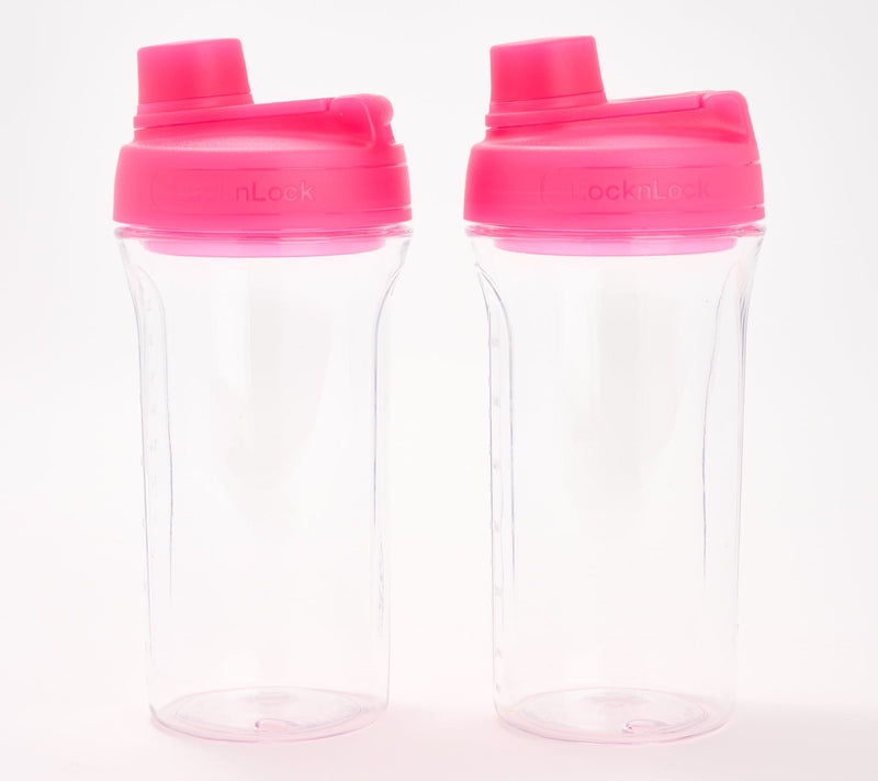 LocknLock Set of 2 Tritan Shaker Bottles w/ Locking Lids — View 7