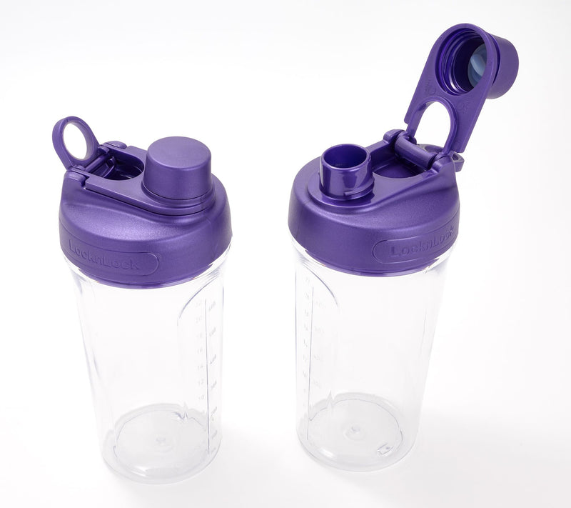 LocknLock Set of 2 Tritan Shaker Bottles w/ Locking Lids — View 11