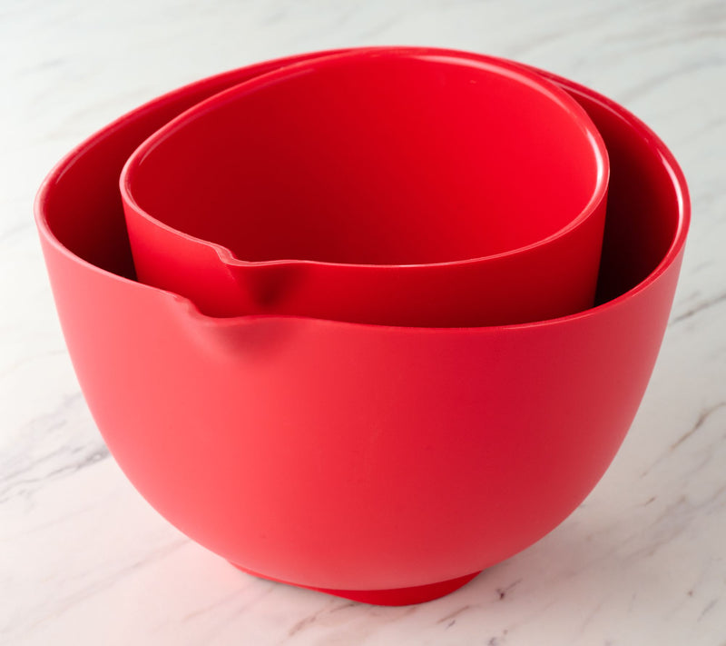 Prepology 2-Piece Silicone Mixing Bowls w/ Pour Spouts — View 2