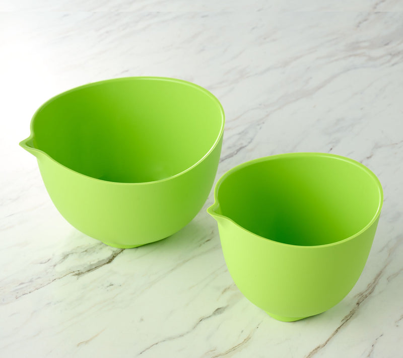 Prepology 2-Piece Silicone Mixing Bowls w/ Pour Spouts — View 10