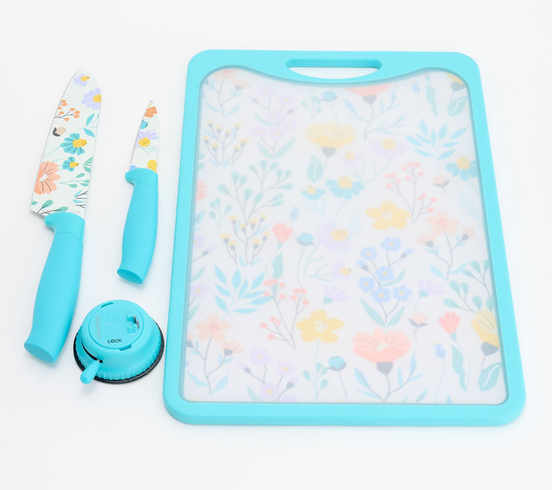 Prepology Printed Cutting Board w/ Knife Set and Sharpener — View 7