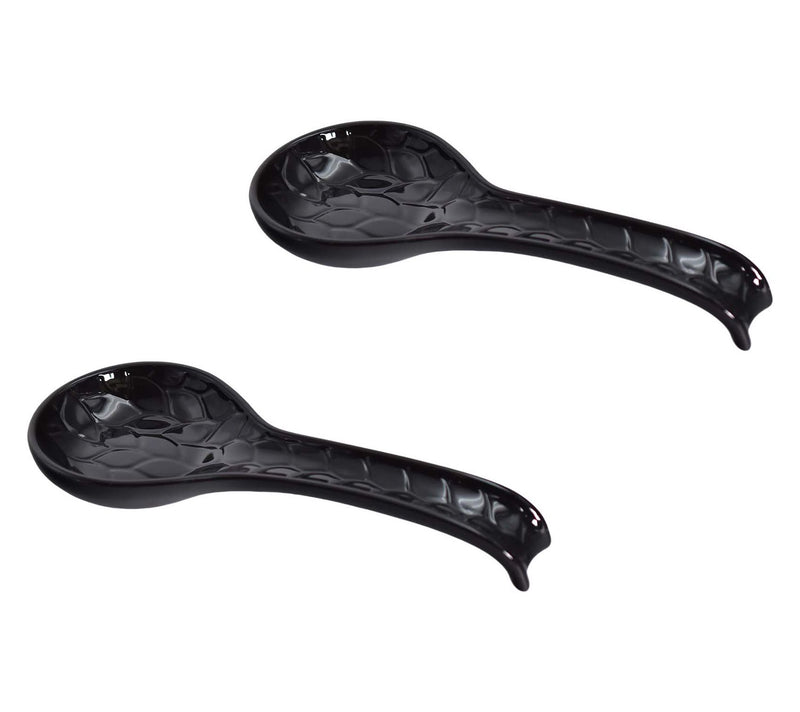 Temp-tations Carved Willow Set of 2 Long Stem Spoon Rests — Main view