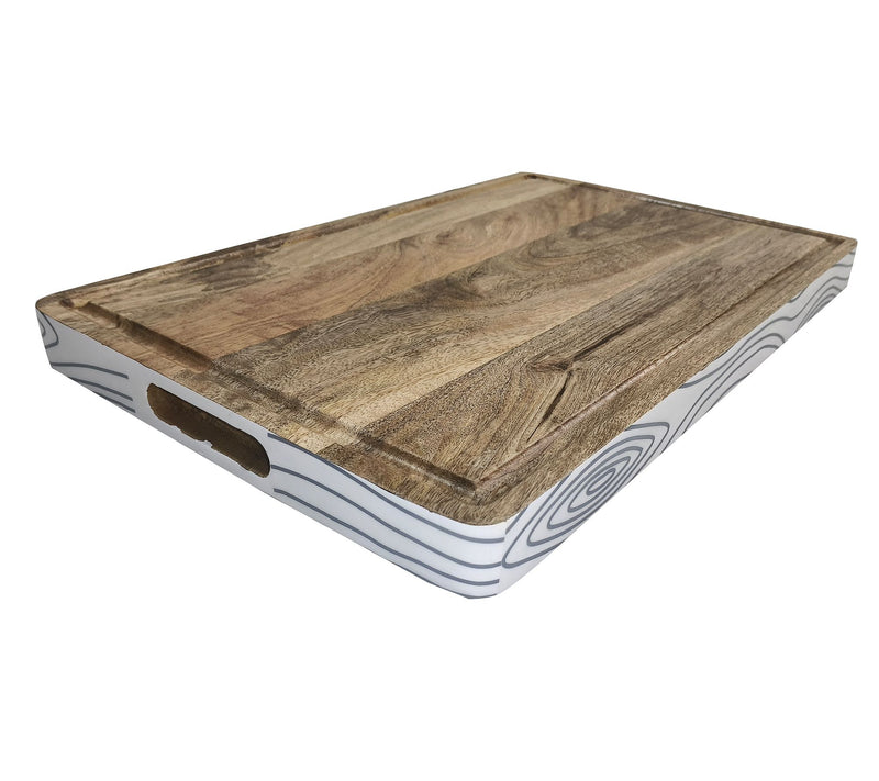Temp-tations Woodland 20" XL Mango Wood Cutting Board — View 7