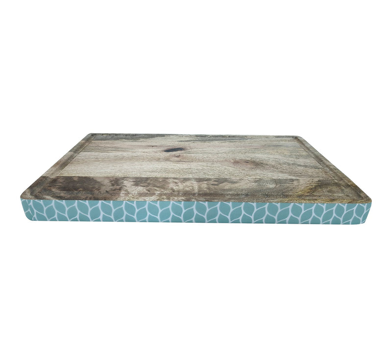 Temp-tations Carved Willow 20" XL Mango Wood Cutting Board — View 5