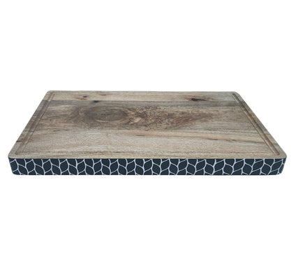 Temp-tations Carved Willow 20" XL Mango Wood Cutting Board