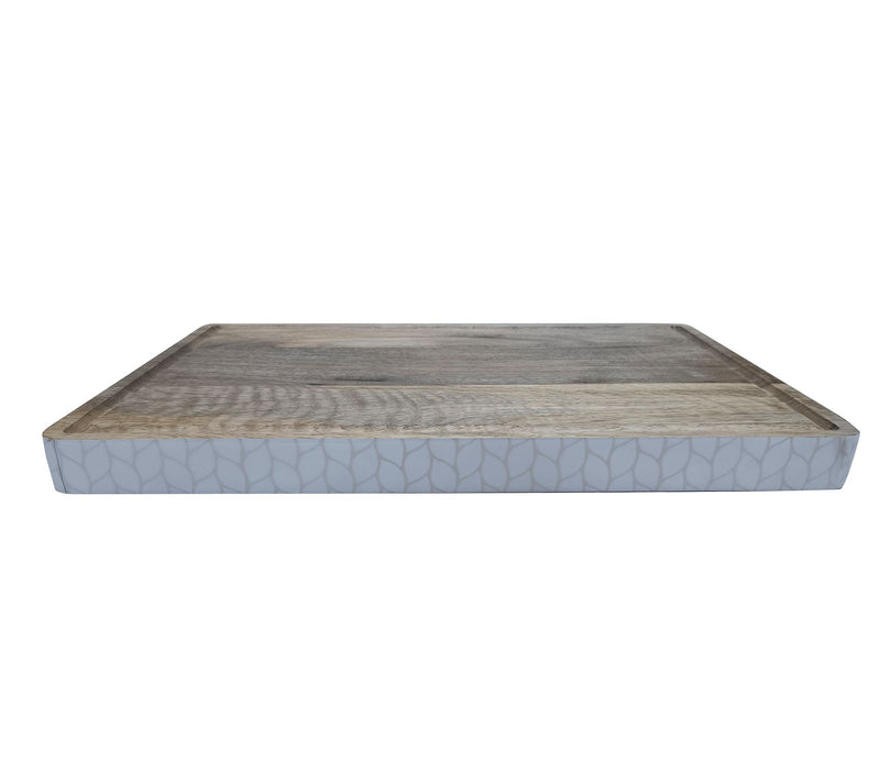 Temp-tations Carved Willow 20" XL Mango Wood Cutting Board — View 7