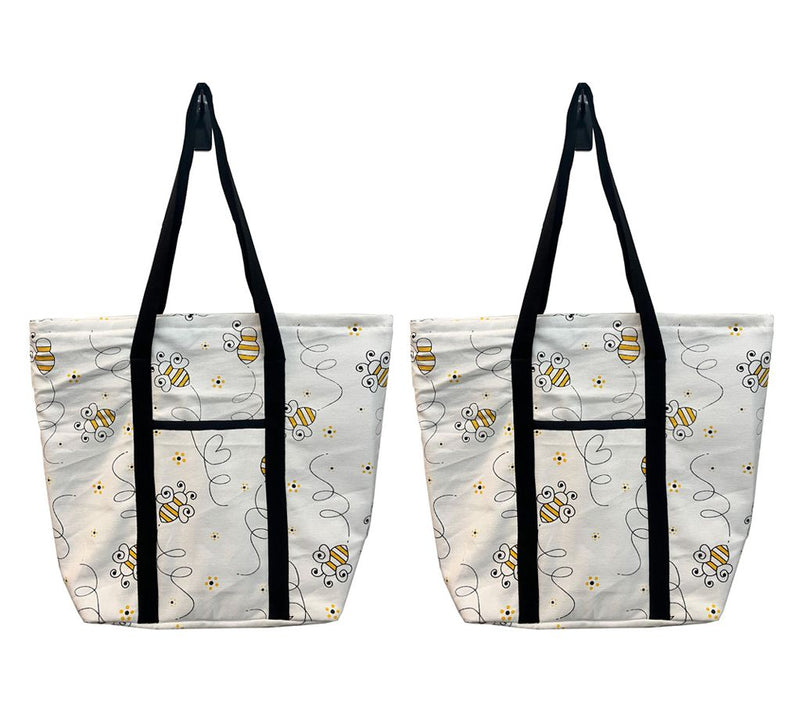 Temp-tations Seasonal Set of (2) Printed Tote Bags — Main view
