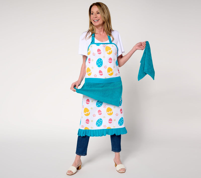 Temp-tations Special Edition Apron with 2 Dish Towels — View 5