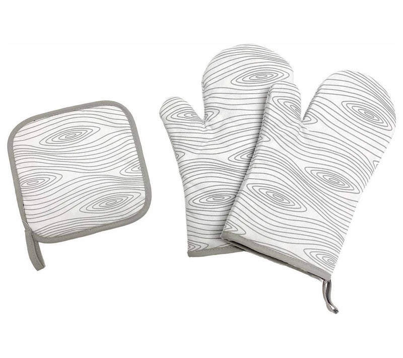 Temp-tations Set of (2) Oven Mitts and Trivet Set — View 8
