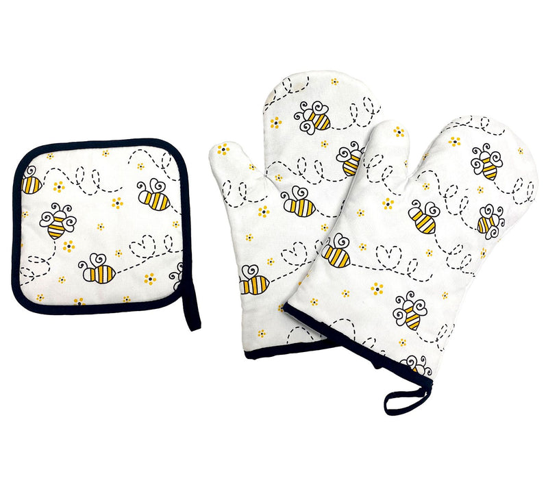 Temp-tations Set of (2) Oven Mitts and Trivet Set — View 3