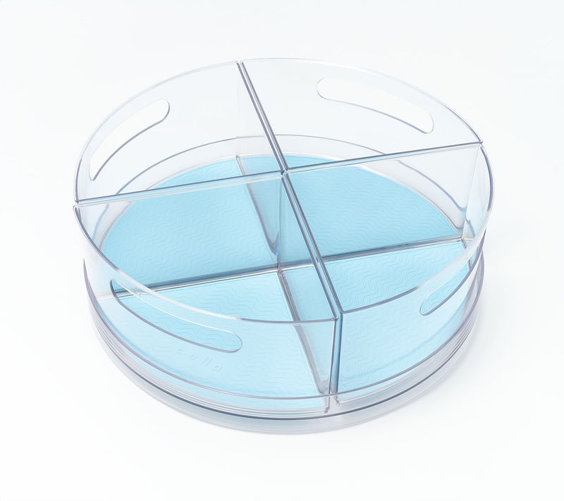 Cella L11.5" Low Wall Turntable w/ 4 w/ 4 Removeable Dividers& Liner — View 9