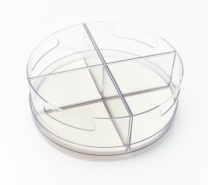 Cella L11.5" Low Wall Turntable w/ 4 w/ 4 Removeable Dividers& Liner — View 10