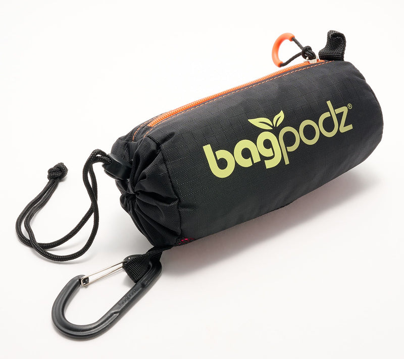 BagPodz Set of 6 Nylon Shopping Bags w/ Storage Pod & Clip — View 14