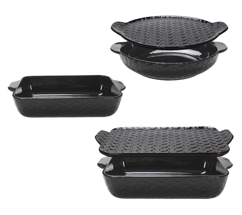 Temp-tations Carved Willow 5-Piece Essential Bakeware Set — Main view