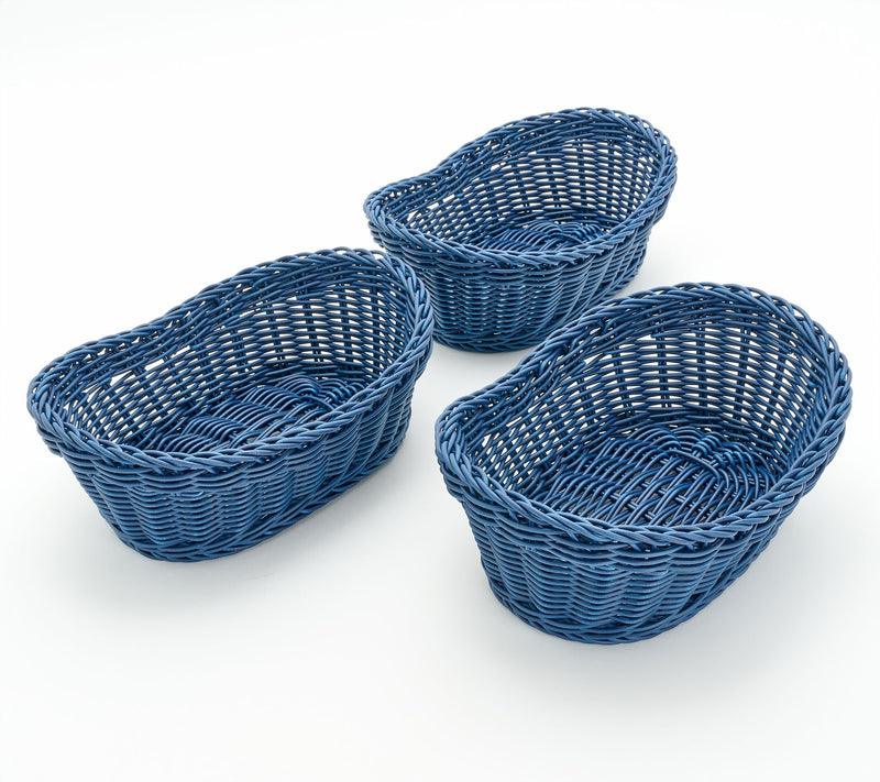 LocknLock Set of 3 Dishwasher Safe Oval Baskets — View 11