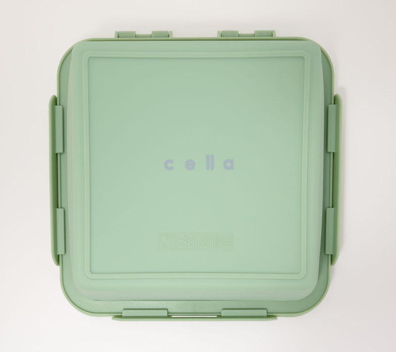 Cella S/2 Silicone Collapsible Storage Squares w/Attached Lids — View 3