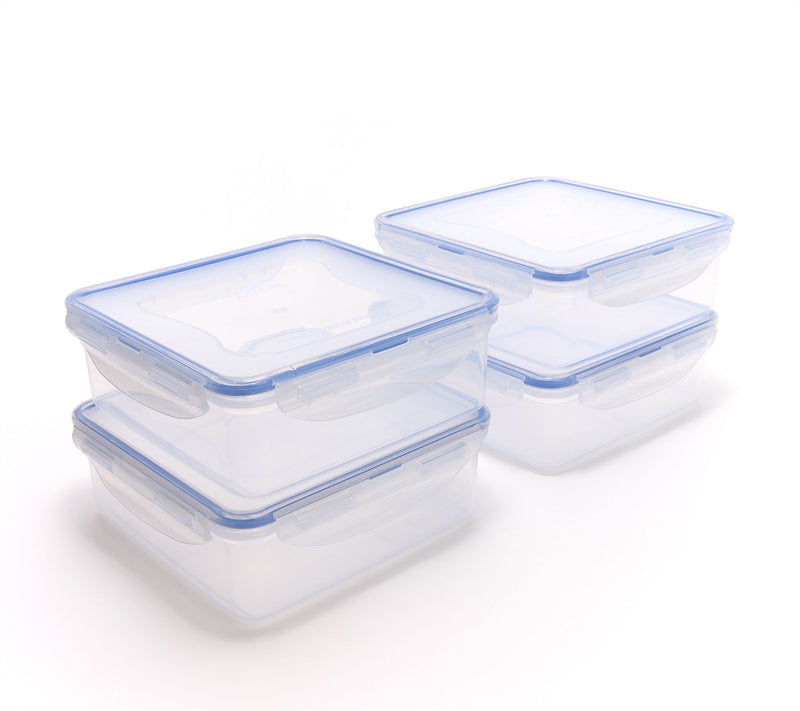 LocknLock Set of (4) 5-Cup Square Containers — View 7