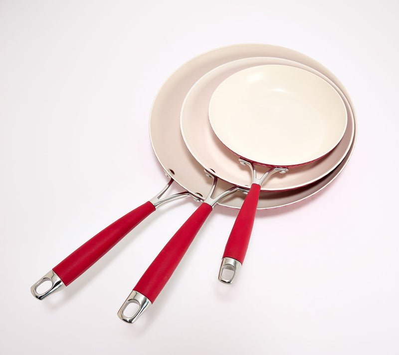 Aarti Sequeira 3-Pc 8", 10" & 12" Honeycomb Fry Pan Set — View 5
