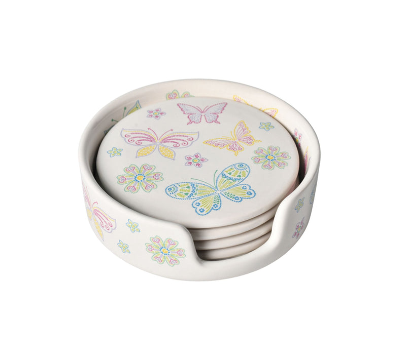 Temp-tations Seasonal Set of 4 Coasters with Holder — Main view