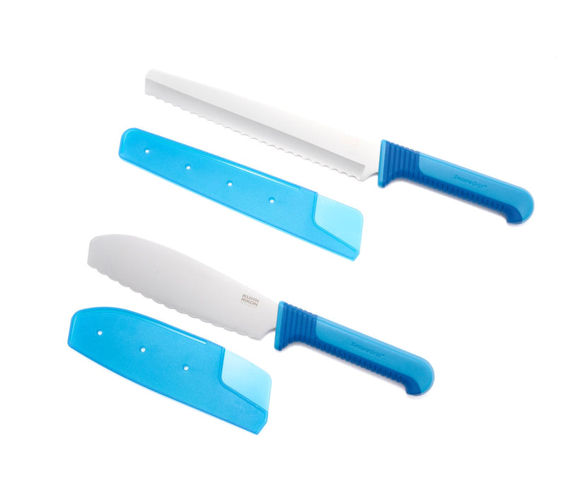 Kuhn Rikon Secure Grip Bread Knife and Spreader Set — Main view