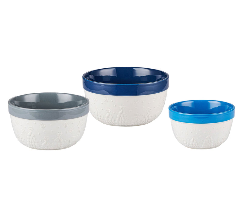 Temp-tations Seasonal Set of (3) Ceramic Nesting Bowls — View 7