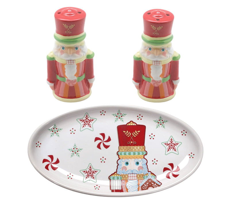 Temp-tations Seasonal Salt and Pepper Set with Plate — View 11