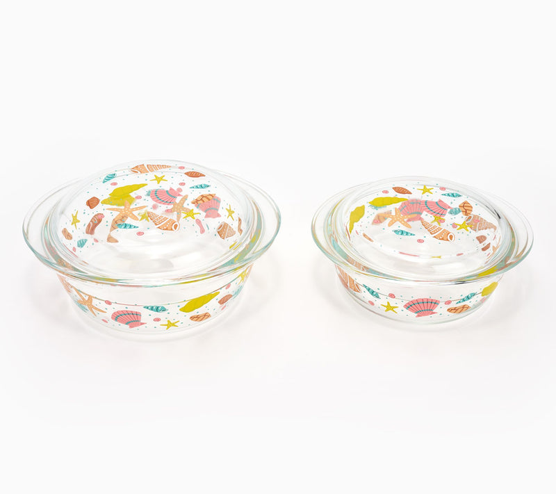 Temp-tations Seasonal 1-qt and 1.75-qt Glass Baking Dish Set — Main view