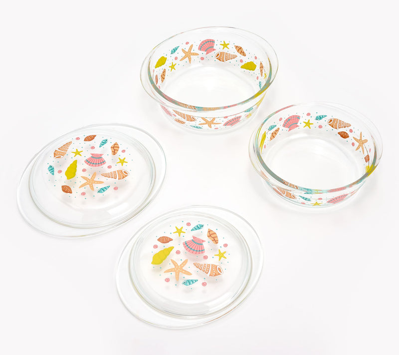 Temp-tations Seasonal 1-qt and 1.75-qt Glass Baking Dish Set — View 2