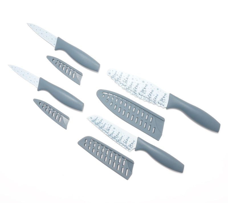 Temp-tations Seasonal Set of (4) Multipurpose Kitchen Knives — Main view