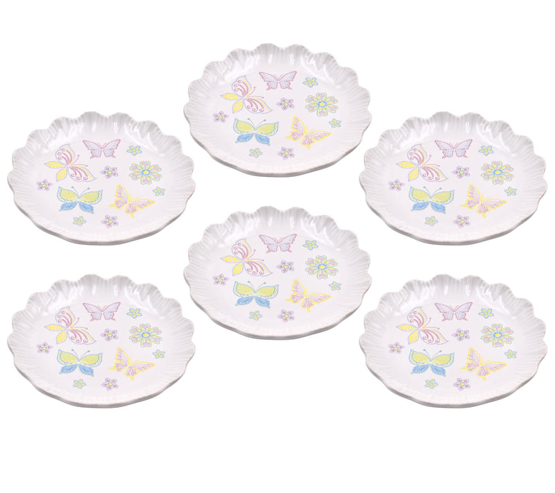 Temp-tations Seasonal Set of (6) 7" Fluted Plates — Main view