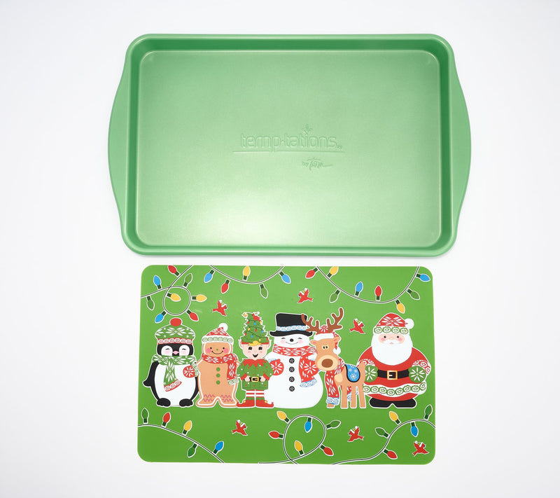 Temp-tations Seasonal 15"x20 Sheet Pan with Silicone Baking Mat — View 2