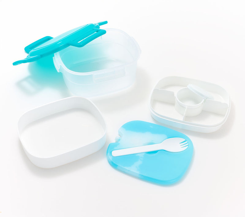 LocknLock Set of 3 Bento Box Containers w/ Ice Pack Insert — View 2