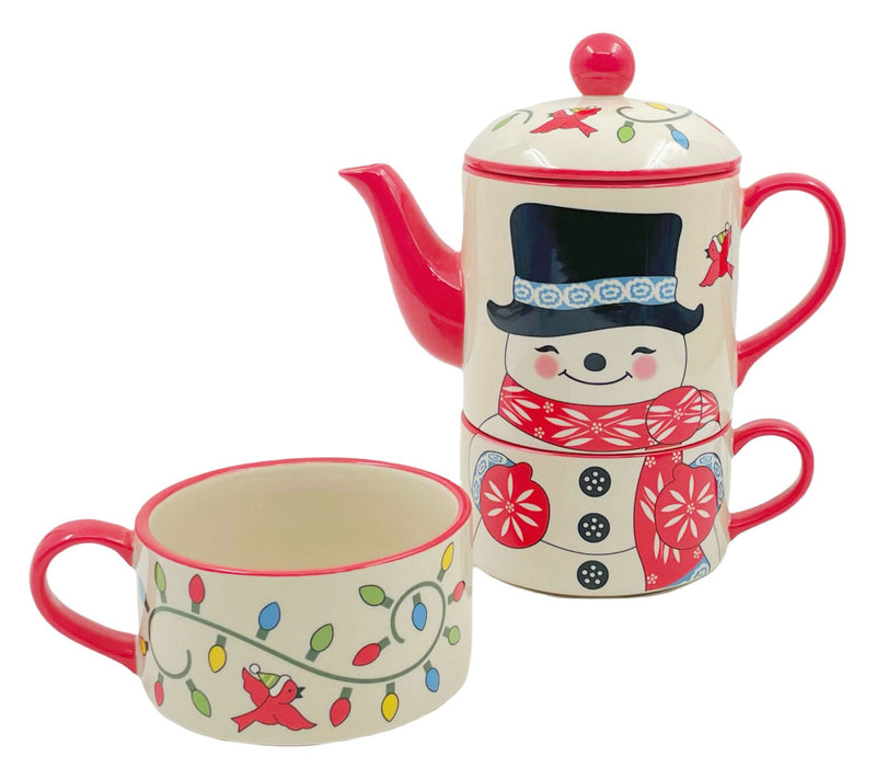 Temp-tations Special Edition Tea for Two Set with 2 Mugs & 20-oz Teapot — View 9