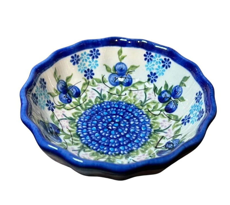 Lidia's Polish Pottery Small Ruffle Bowl — View 3