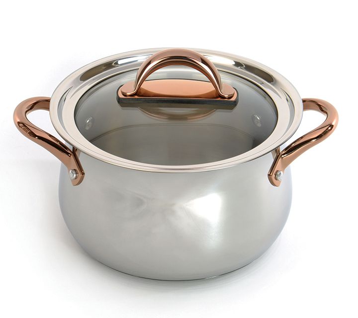 BergHOFF Ouro Gold 18/10 Stainless Steel 8" Stock pot 5qt. — View 2