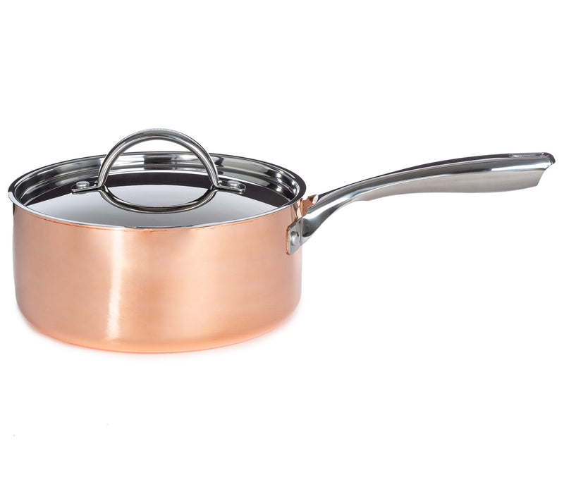 BergHOFF Vintage 5pc Tri-Ply Copper Cookware Set with Lids — View 3